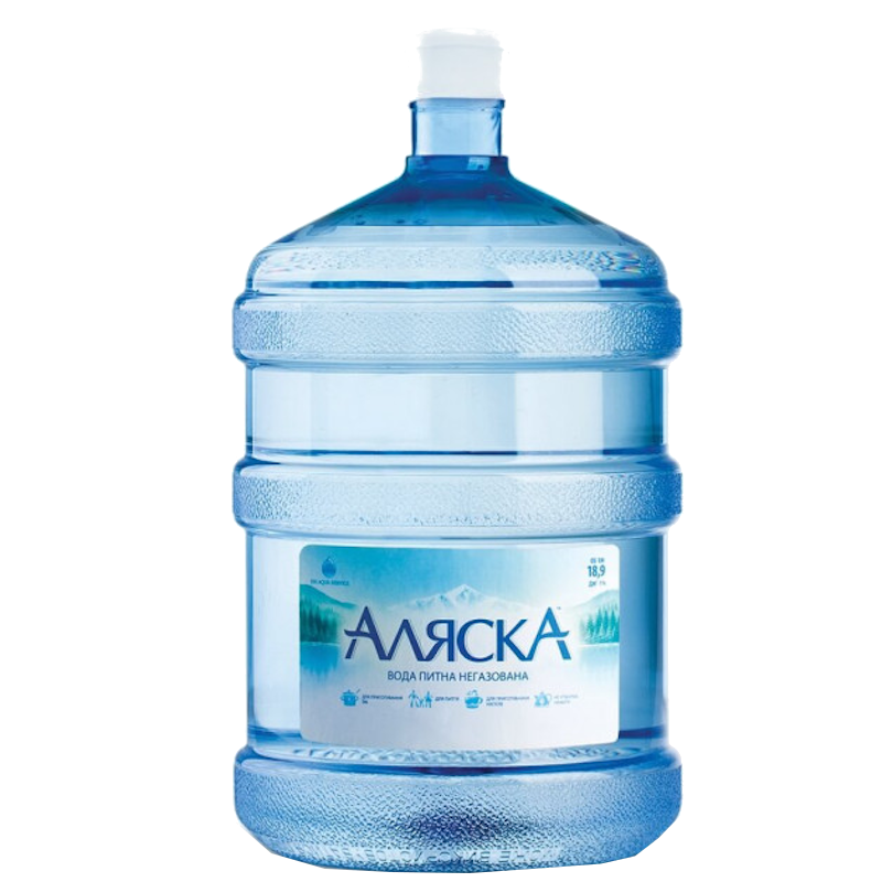 Вода питна бутильована АЛЯСКА, негазована 18,9 л.